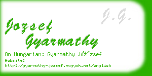 jozsef gyarmathy business card